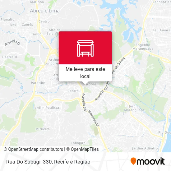 Rua Do Sabugi, 330 mapa