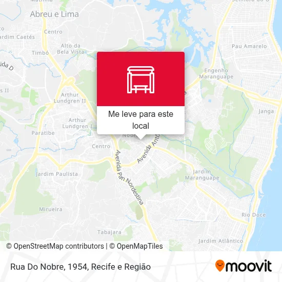 Rua Do Nobre, 1954 mapa