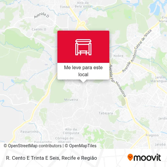 R. Cento E Trinta E Seis mapa