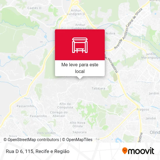 Rua D 6, 115 mapa