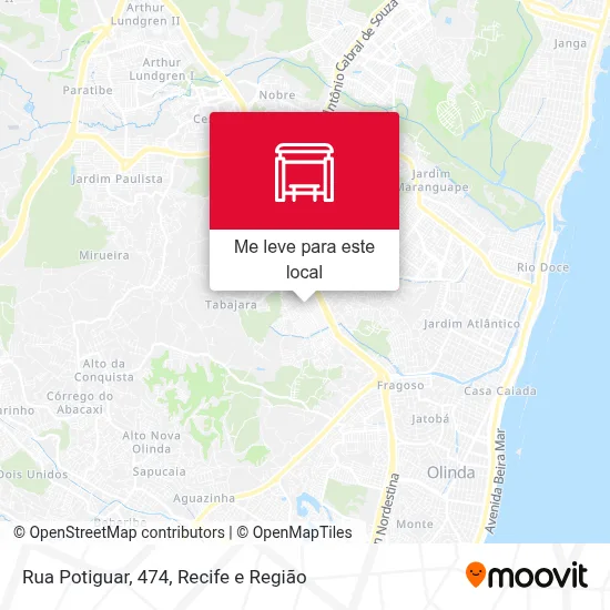 Rua Potiguar, 474 mapa