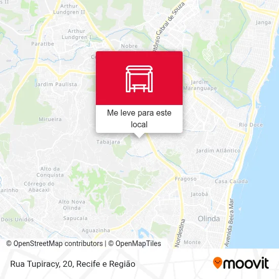 Rua Tupiracy, 20 mapa