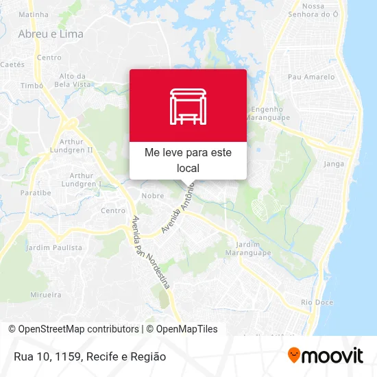 Rua 10, 1159 mapa