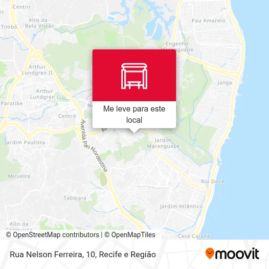 Rua Nelson Ferreira, 10 mapa