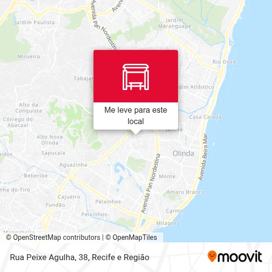 Rua Peixe Agulha, 38 mapa