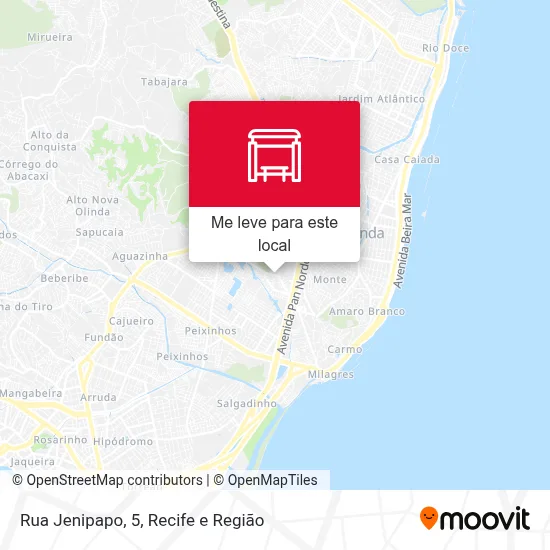 Rua Jenipapo, 5 mapa