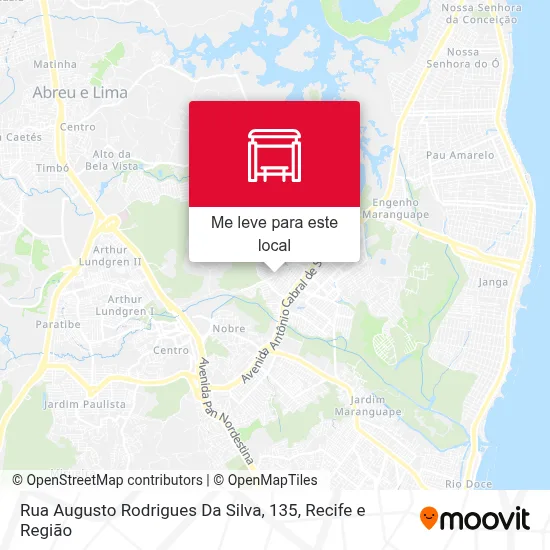 Rua Augusto Rodrigues Da Silva, 135 mapa