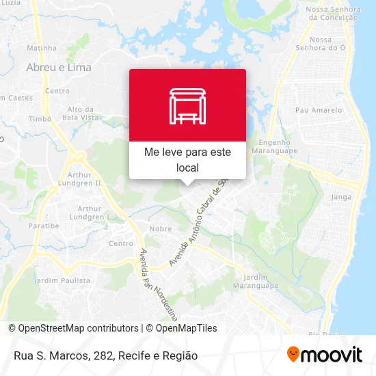 Rua S. Marcos, 282 mapa