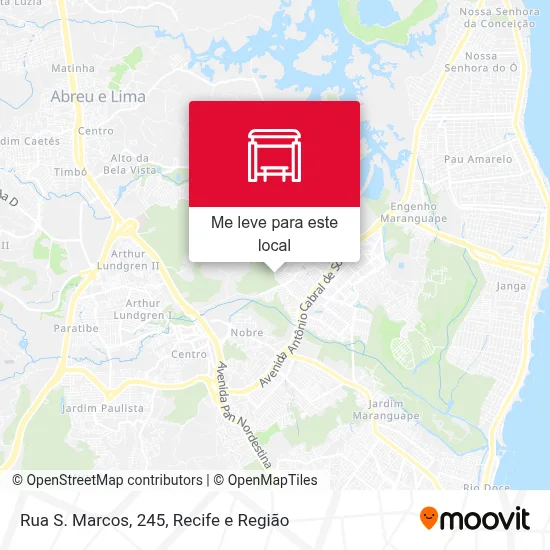 Rua S. Marcos, 245 mapa