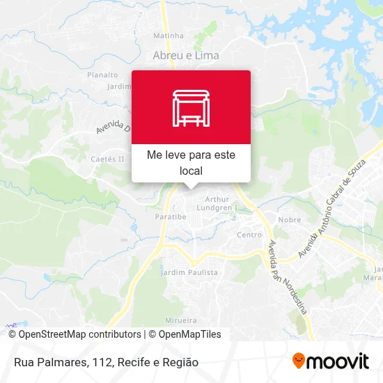 Rua Palmares, 112 mapa