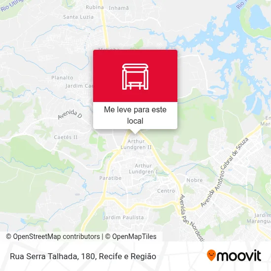 Rua Serra Talhada, 180 mapa
