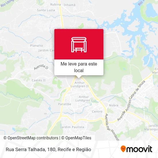 Rua Serra Talhada, 180 mapa
