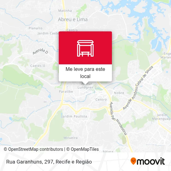 Rua Garanhuns, 297 mapa