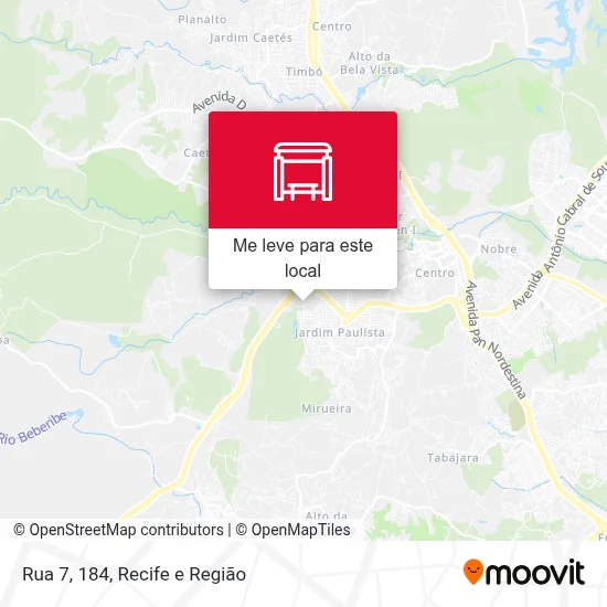 Rua 7, 184 mapa