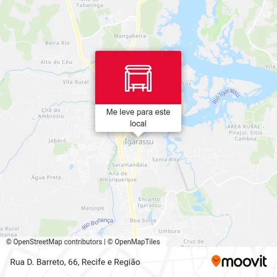 Rua D. Barreto, 66 mapa