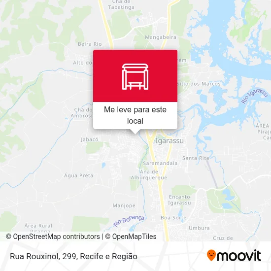 Rua Rouxinol, 299 mapa
