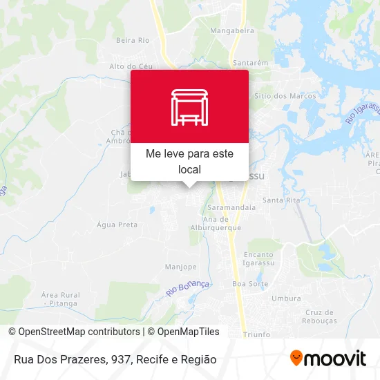 Rua Dos Prazeres, 937 mapa