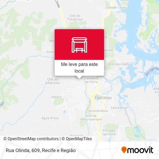 Rua Olinda, 609 mapa