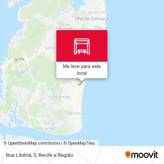 Rua Libéria, 3 mapa
