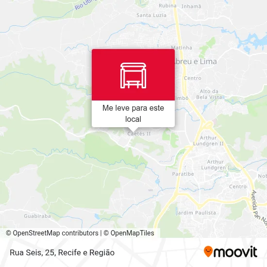 Rua Seis, 25 mapa