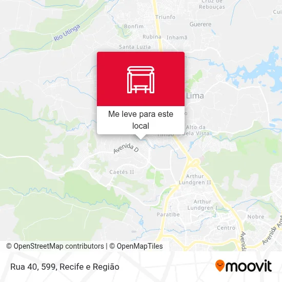 Rua 40, 599 mapa