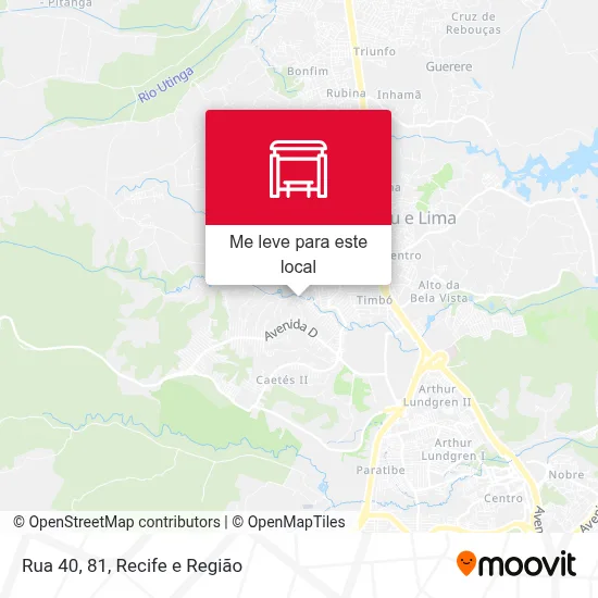 Rua 40, 81 mapa