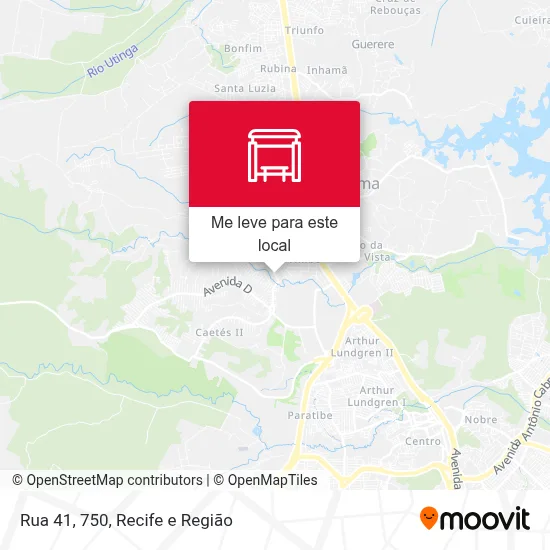Rua 41, 750 mapa