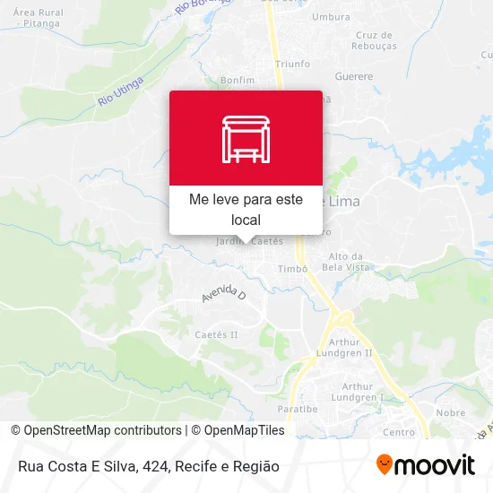Rua Costa E Silva, 424 mapa