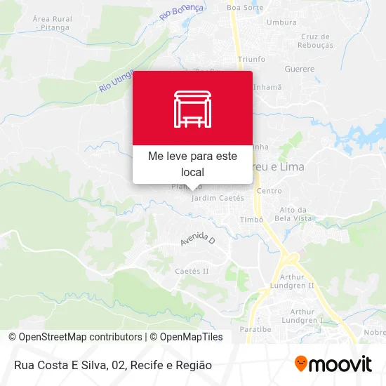 Rua Costa E Silva, 02 mapa