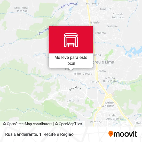 Rua Bandeirante, 1 mapa