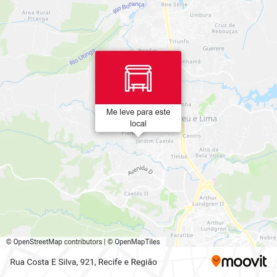 Rua Costa E Silva, 921 mapa