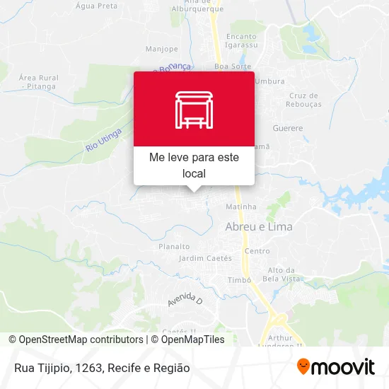 Rua Tijipio, 1263 mapa
