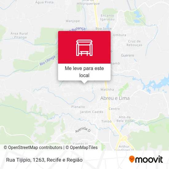 Rua Tijipio, 1263 mapa