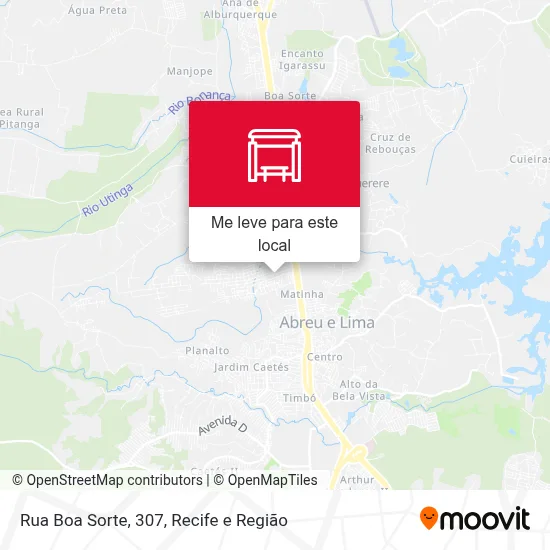 Rua Boa Sorte, 307 mapa