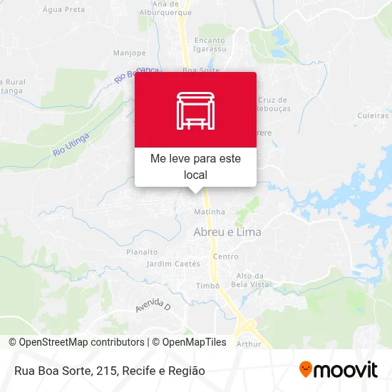 Rua Boa Sorte, 215 mapa