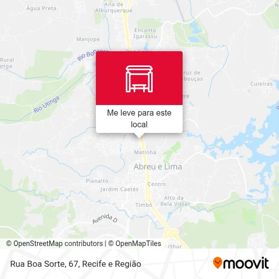 Rua Boa Sorte, 67 mapa