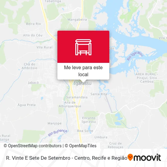 R. Vinte E Sete De Setembro - Centro mapa