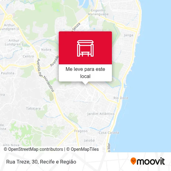 Rua Treze, 30 mapa