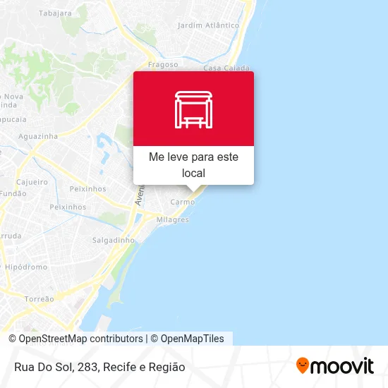 Rua Do Sol, 283 mapa