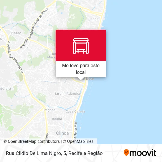 Rua Clidio De Lima Nigro, 5 mapa