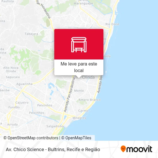 Av. Chico Science - Bultrins mapa