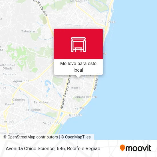 Avenida Chico Science, 686 mapa