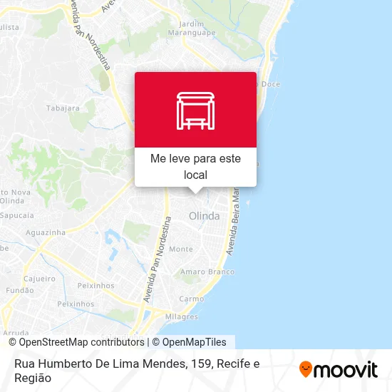 Rua Humberto De Lima Mendes, 159 mapa