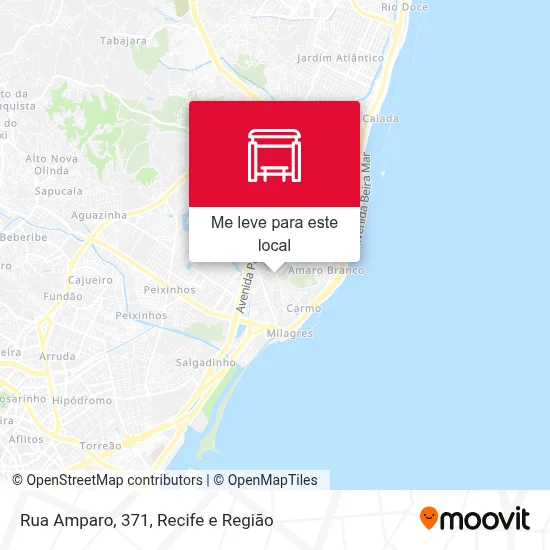 Rua Amparo, 371 mapa