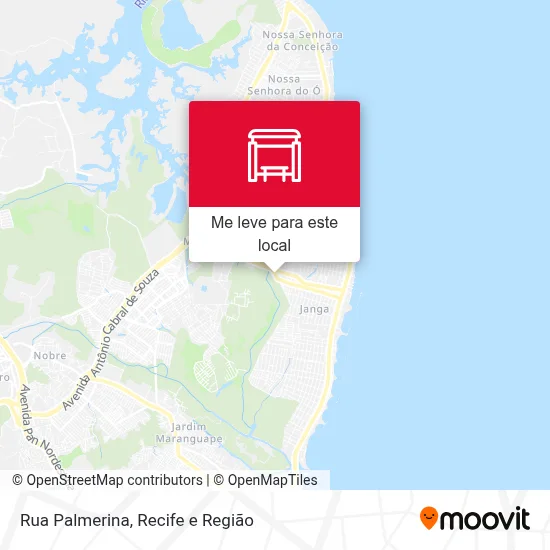 Rua Palmerina mapa