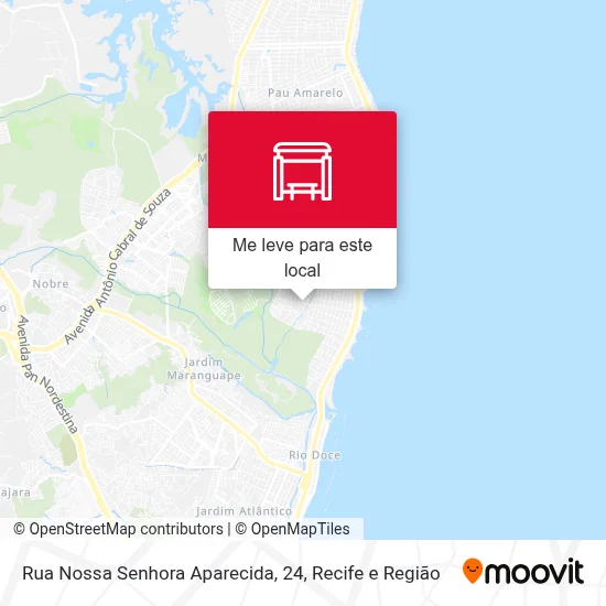 Rua Nossa Senhora Aparecida, 24 mapa