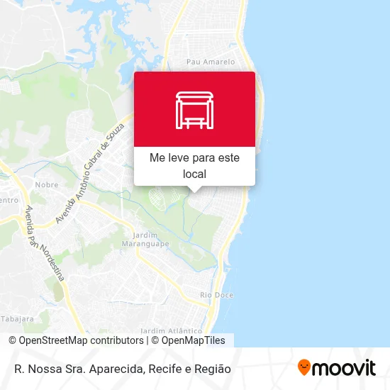 R. Nossa Sra. Aparecida mapa