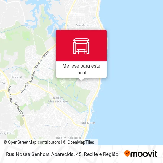 Rua Nossa Senhora Aparecida, 45 mapa