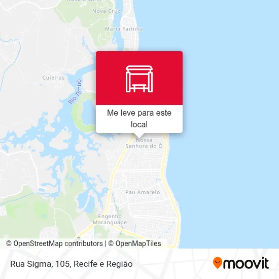 Rua Sigma, 105 mapa
