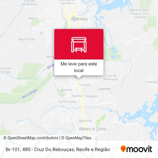 Br-101, 480 - Cruz Do Rebouças mapa